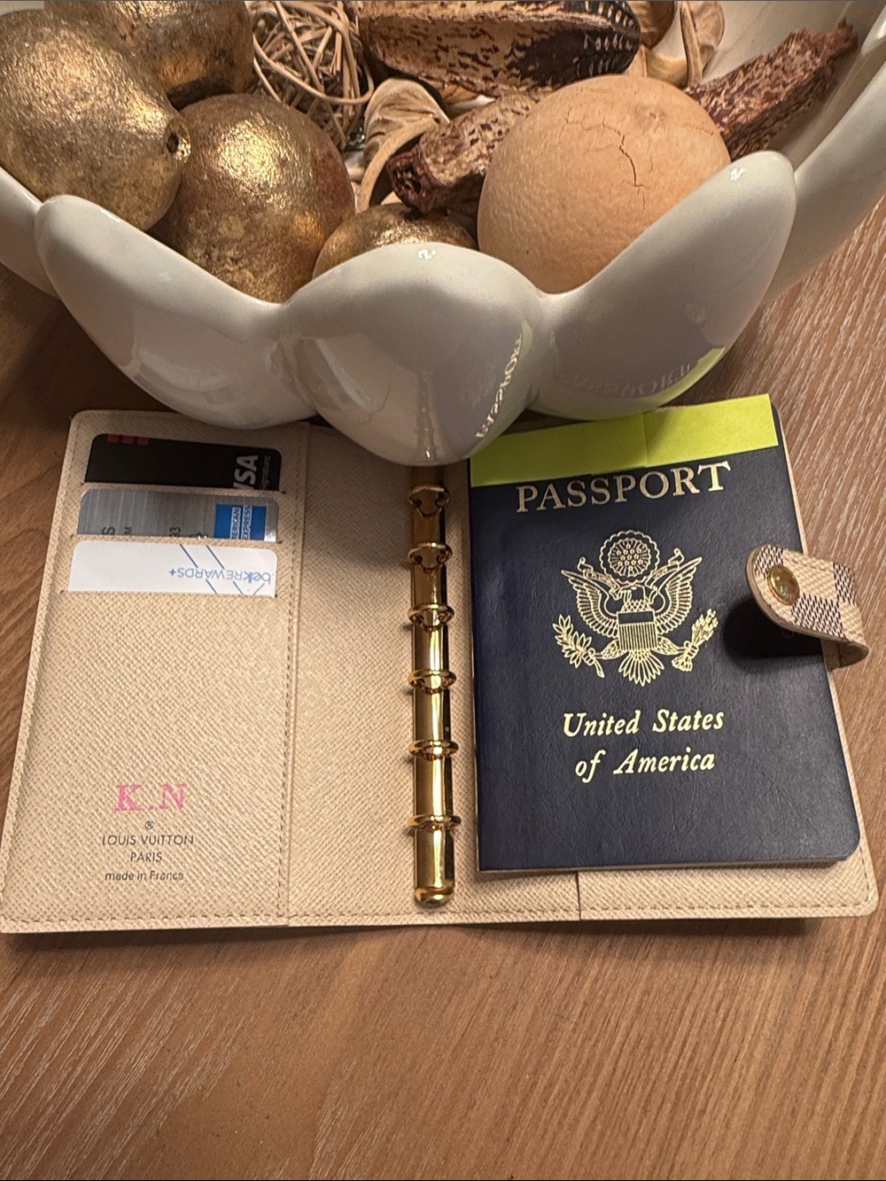 Louis Vuitton Damier Azur Agenda Passport